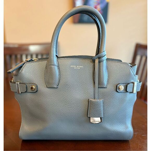 HENRI BENDEL - Carlyle Leather Satchel Tote in Grey. New HB Dust Bag Included - Picture 2 of 16